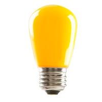 LED Sign S-Type S14 Lamp Yellow 1.4W watts 120V Medium (E26) base 25000 hours Dimmable