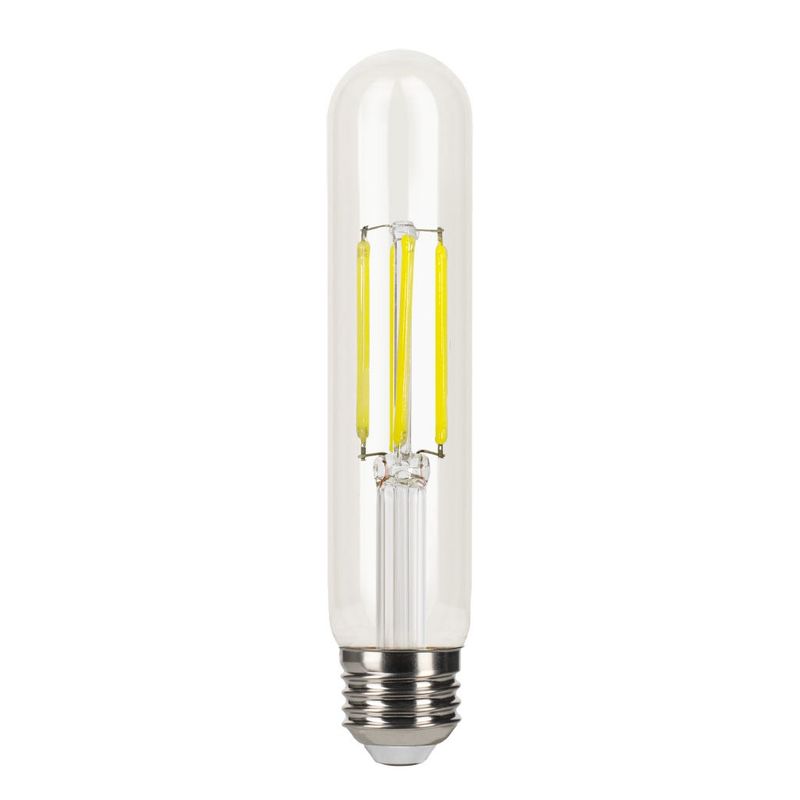 LED Filament Tube 6.5in T10 Bulb Medium (E26) Base 5000K 8.8W 800 Lumens (60W Equiv) Clear Dimmable T20 Gen-4