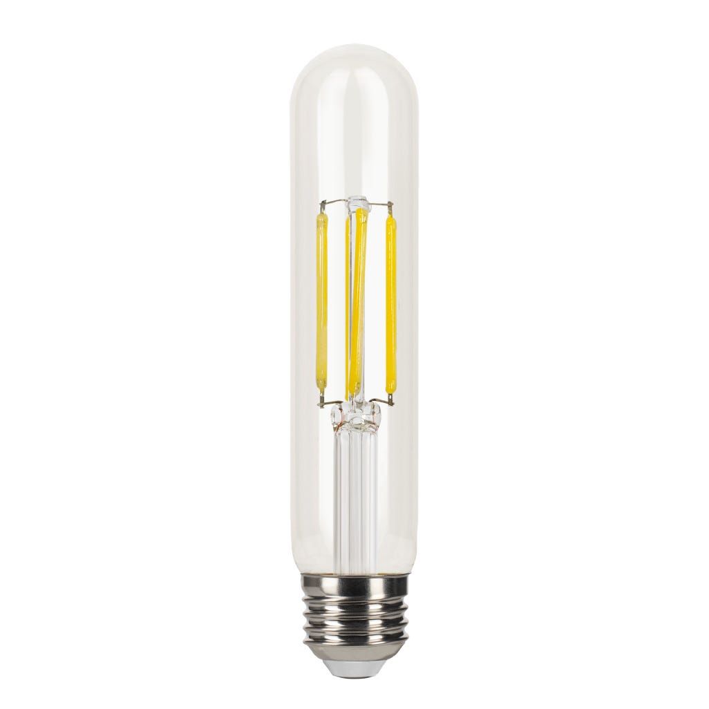 LED Filament Tube 6.5in T10 Bulb Medium (E26) Base 3000K 8.8W 800 Lumens (60W Equiv) Clear Dimmable T20 Gen-4 LED Filament Tube 6.5in T10 Bulb Medium (E26) Base 3000K 8.8W 800 Lumens (60W Equiv) Clear Dimmable T20 Gen-4