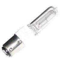 Single Ended JD-Type Halogen Clear T4 Bulb 130V 250W 2900K BA15D Base 4500 Lumens 2000 Avg Life 99 CRI Dimmable