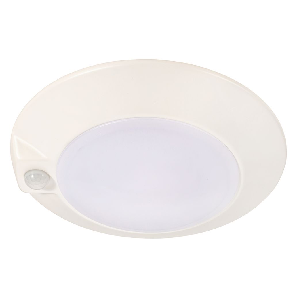 Topaz 6in Surface Mount Downlight with PIR Motion Sensor 4000K 14W 990lm White Non-Dimmable 90CRI 120V Topaz 6in Surface Mount Downlight with PIR Motion Sensor 4000K 14W 990lm White Non-Dimmable 90CRI 120V