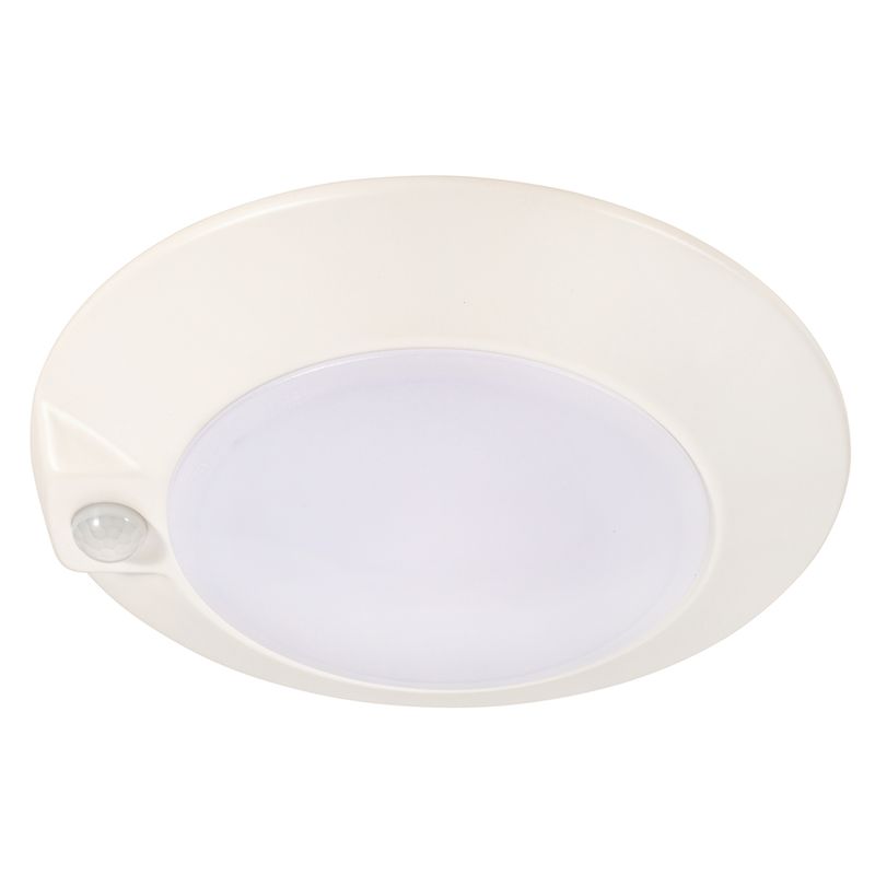 Topaz 6in Surface Mount Downlight with PIR Motion Sensor 4000K 14W 990lm White Non-Dimmable 90CRI 120V