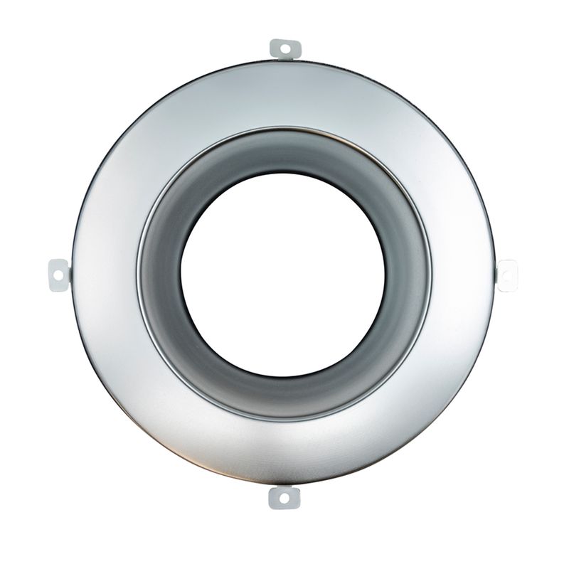 Topaz 8in Matte Silver Smooth Trim for CDL Integrated Driver Commercial Downlight