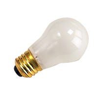 A15 Incandescent Bulb (Fan / Appliance) 15W 2700K Medium (E26) Base 130V Frosted Dimmable