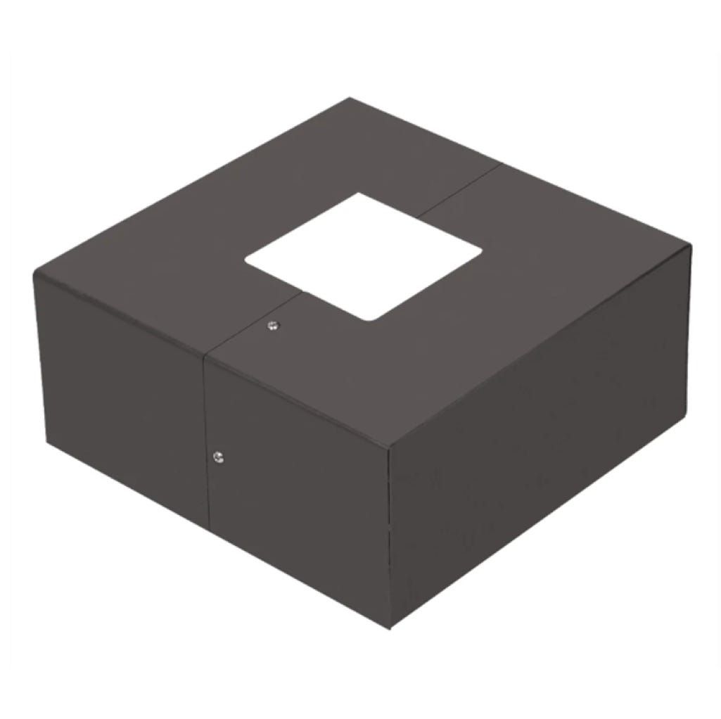 Replacement 5in Square Base Cover for Pole Mount (2-piece for easy installation) - Included with Pole Kit