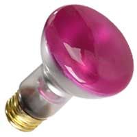 R20 Reflector Flood Incandescent Bulb 50W 2700K Medium (E26) Base 130V Dawn Pink Dimmable