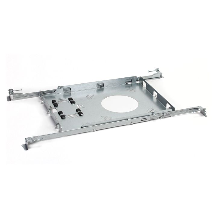 LED Slim Downlight 4in Round New Construction Rough In Pan with Adjustable Bar Hangers for Drywall & Grid Ceilings