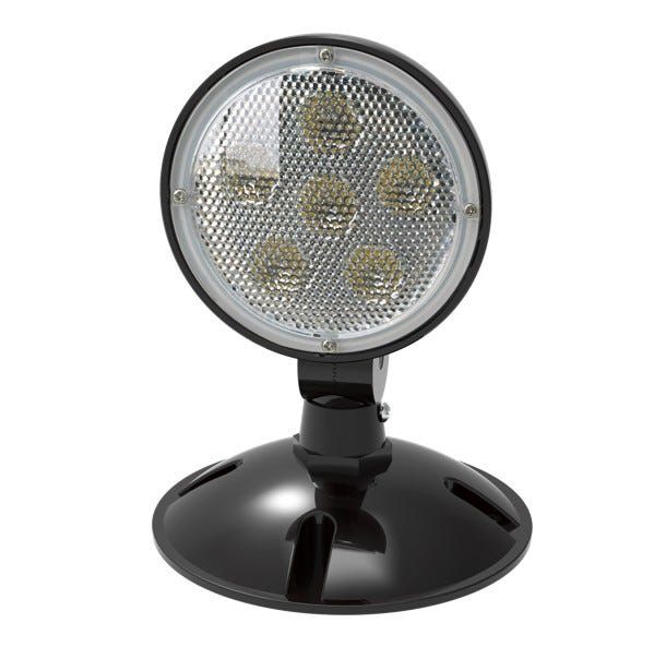 Emergence LED Single Remote Round Head Outdoor - Black