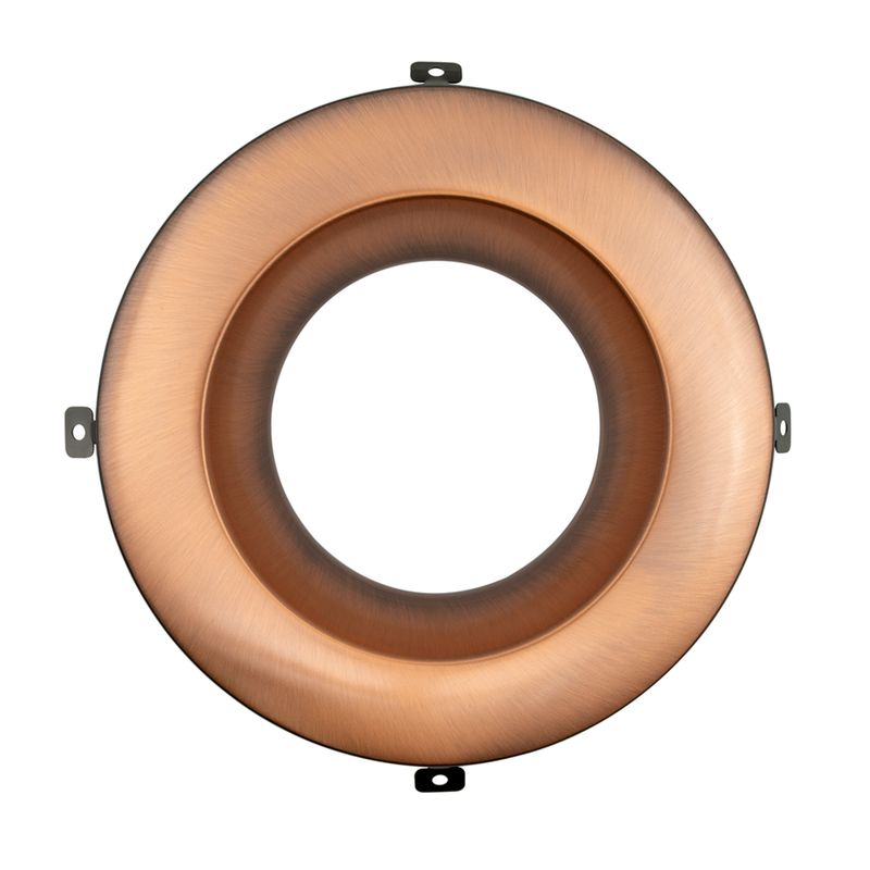 Topaz 4in Brushed Bronze Smooth Trim for CDL Integrated Driver Commercial Downlight