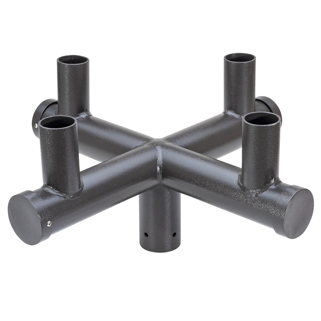 Topaz Pole Mount 4-Fixture at 90Deg Spacing Cross-Shape Bullhorn Bronze Topaz Pole Mount 4-Fixture at 90Deg Spacing Cross-Shape Bullhorn Bronze
