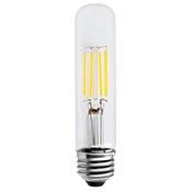 LED Tubular (T9) Filament Bulb Clear Medium (E26) Base 120V 350 Lumen 15000 hours 80 CRI Dimmable