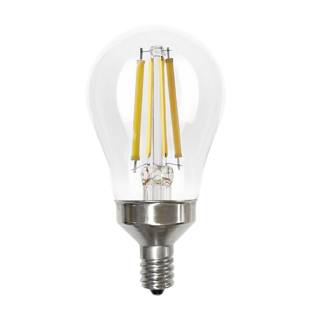 LED Filament A15 Bulb Candelabra (E12) Base 3000K 8.8W 800 Lumens (60W Equiv) Clear Dimmable T20 Gen-4 LED Filament A15 Bulb Candelabra (E12) Base 3000K 8.8W 800 Lumens (60W Equiv) Clear Dimmable T20 Gen-4