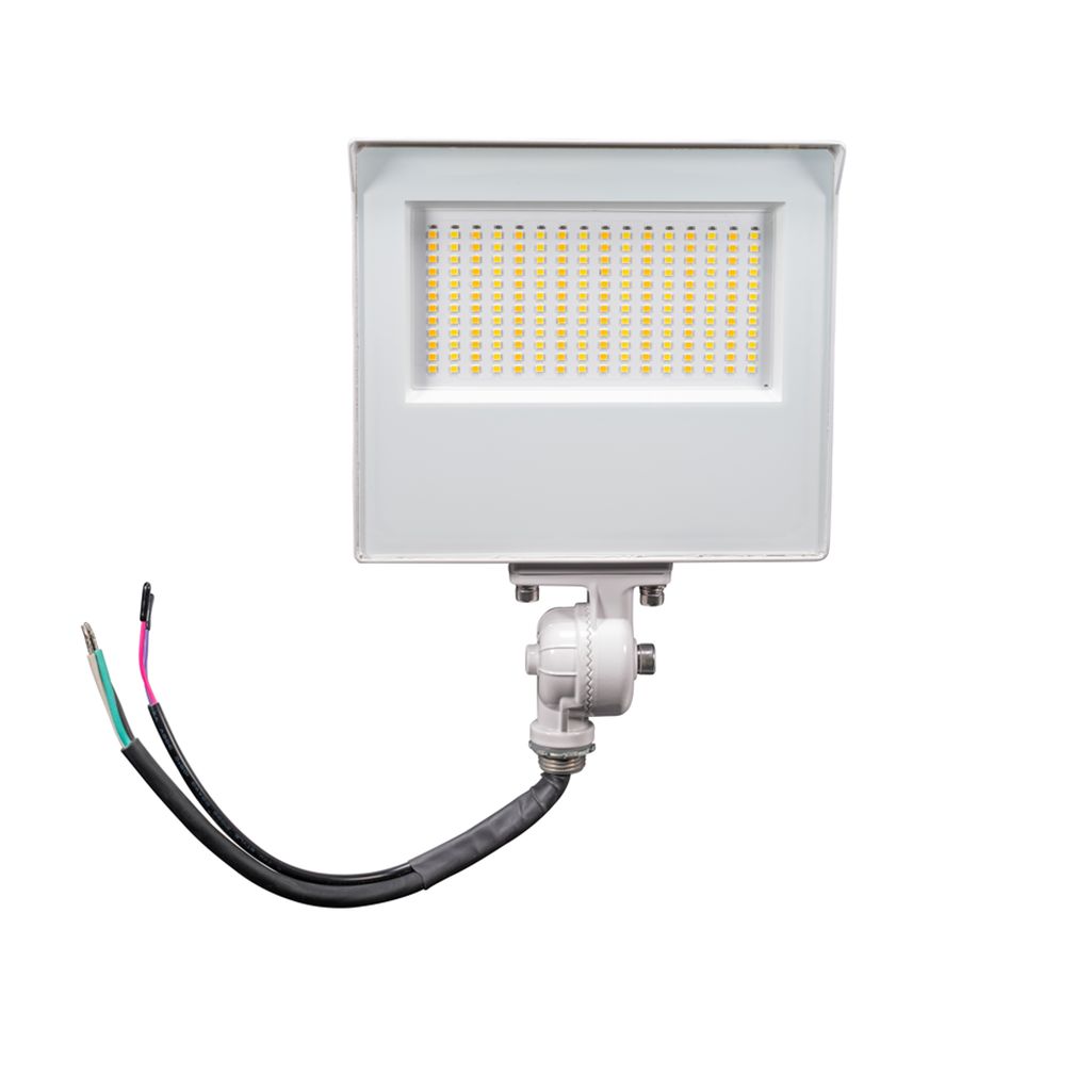 Topaz Flood Power 40-60W & 3-4-5K CCT Select to 9000lm Knuckle & Trunnion Mount White Dimm 120-277V Topaz Flood Power 40-60W & 3-4-5K CCT Select to 9000lm Knuckle & Trunnion Mount White Dimm 120-277V