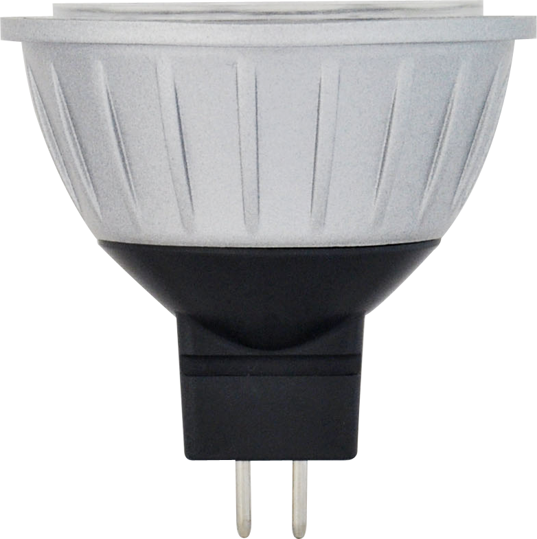LED MR16 Flood 4W 5000K Dimmable 40 Degree GU5.3 Base Damp Location Silver-Dark Gray 10-18V - 310 Lumen - 40000 hours - 80CRI