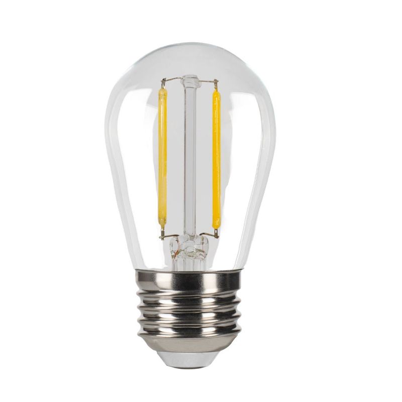 LED Filament Sign S14 Bulb Medium (E26) Base 3000K 2.2W 200 Lumens (25W Equiv) Clear Dimmable T20 Gen-4