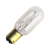 T7 Incandescent Tube 15W 2700K Ba15d Base 120V Clear Dimmable