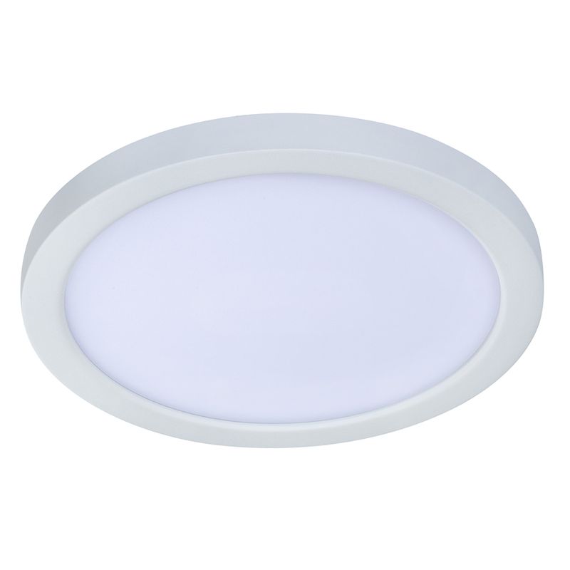 Topaz 7in Round White Surface Mount Disk 17W 5-CCT Select 1400lm 85W-equiv Dimmable 120V 90CRI