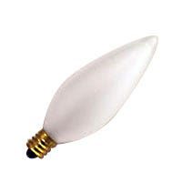Incandescent Decorative Frosted Torpedo B10 Bulb Candelabra Base 25W CC-2V Filament Dimmable
