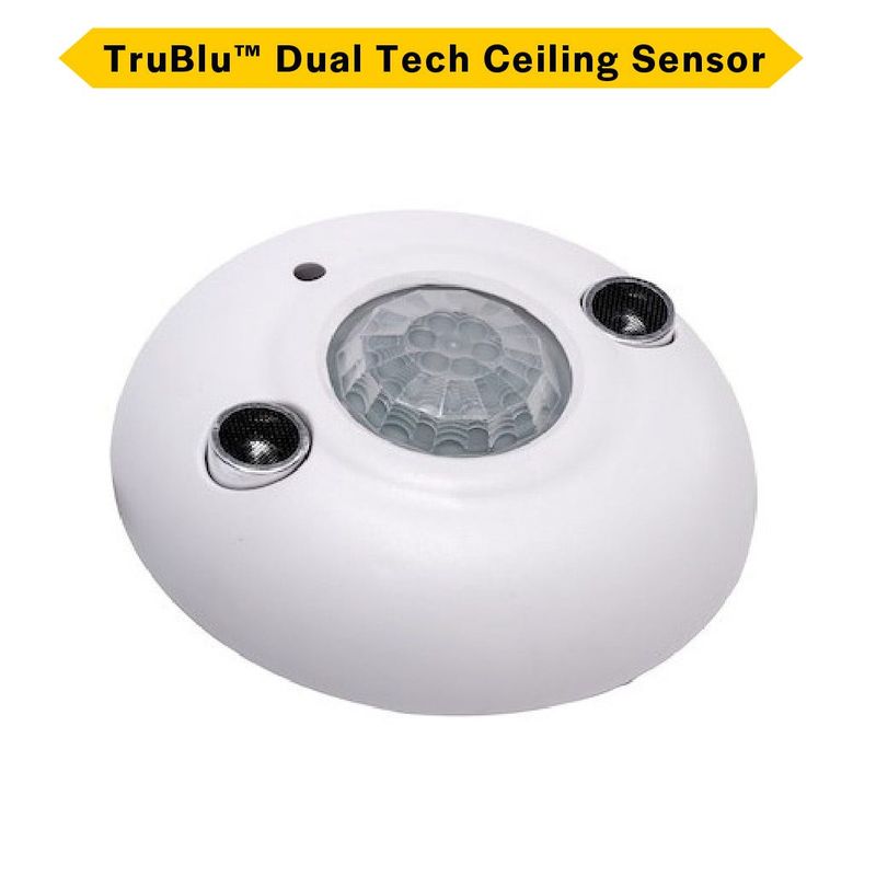 TruBlu Mesh Wireless Dual Tech Ceiling Occupancy Sensor Low voltage input 12-24VDC
