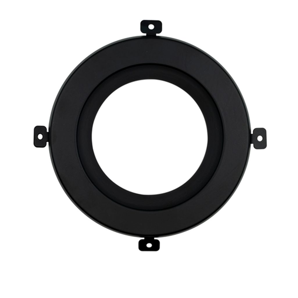 Topaz 4in Matte Black Smooth Trim for CDL Integrated Driver Commercial Downlight