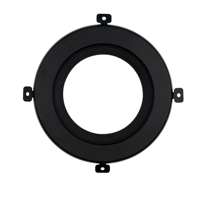 Topaz 4in Matte Black Smooth Trim for CDL Integrated Driver Commercial Downlight