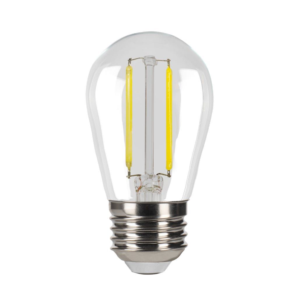 LED Filament Sign S14 Bulb Medium (E26) Base 5000K 2.2W 200 Lumens (25W Equiv) Clear Dimmable T20 Gen-4