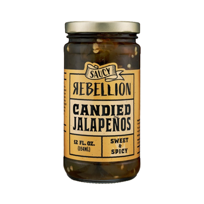 Candied Jalapeños by Saucy Rebellion: Sweet and Spicy Gourmet Delight