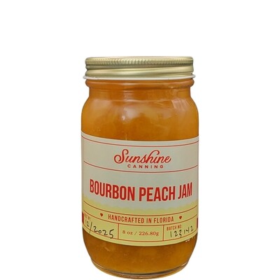 Bourbon Peach Jam: Handcrafted Perfection in Every Jar