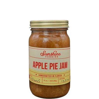 Handcrafted Artisan Apple Pie Jam: Perfect for Waffles, Cheese, Desserts, and Oatmeal