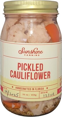 Crunchy Gourmet Pickled Cauliflower: Tangy &amp; Spicy Snack | Perfect for Charcuterie