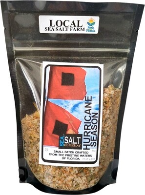 Hurricane Spice Blend: Locally Hand-Harvested with Spices, Garlic, and Cayenne by Sea Salt of Florida