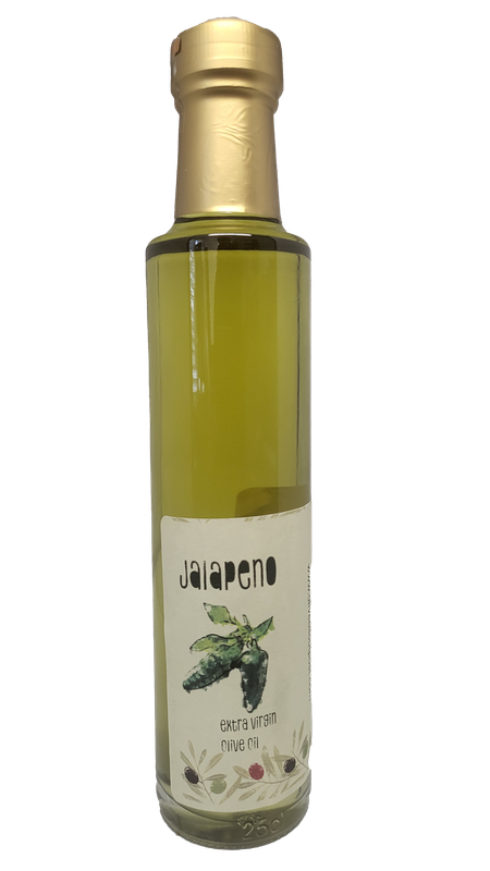 Spicy Jalapeno Infused Extra Virgin Olive Oil - Bold Flavor Kick  250ml