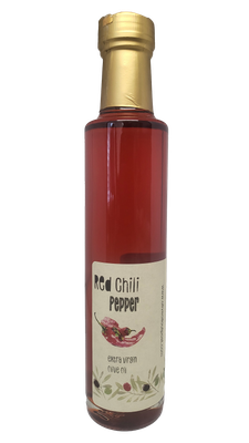 Spicy Signature Red Chili Pepper Infused Extra Virgin Olive Oil | Bold Heat &amp; Flavor - 250ml
