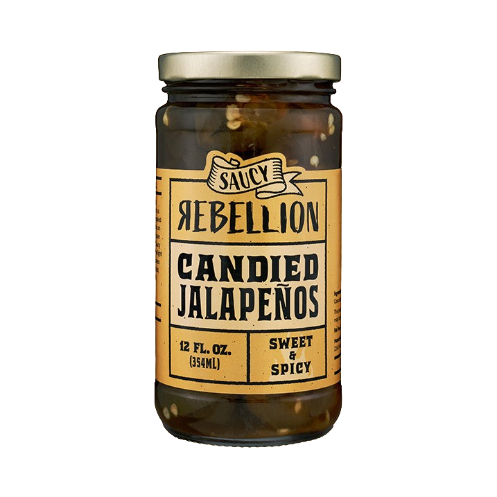 Candied Jalapeños by Saucy Rebellion: Sweet and Spicy Gourmet Delight Candied Jalapeños by Saucy Rebellion: Sweet and Spicy Gourmet Delight