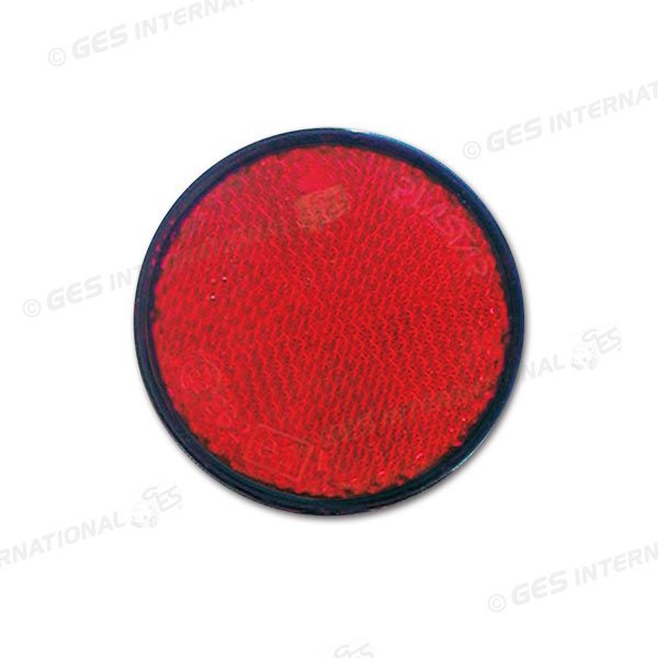 Kit 2 pz Catadiottro diam. 60 ROSSO Catarifrangente Adesivo Camper