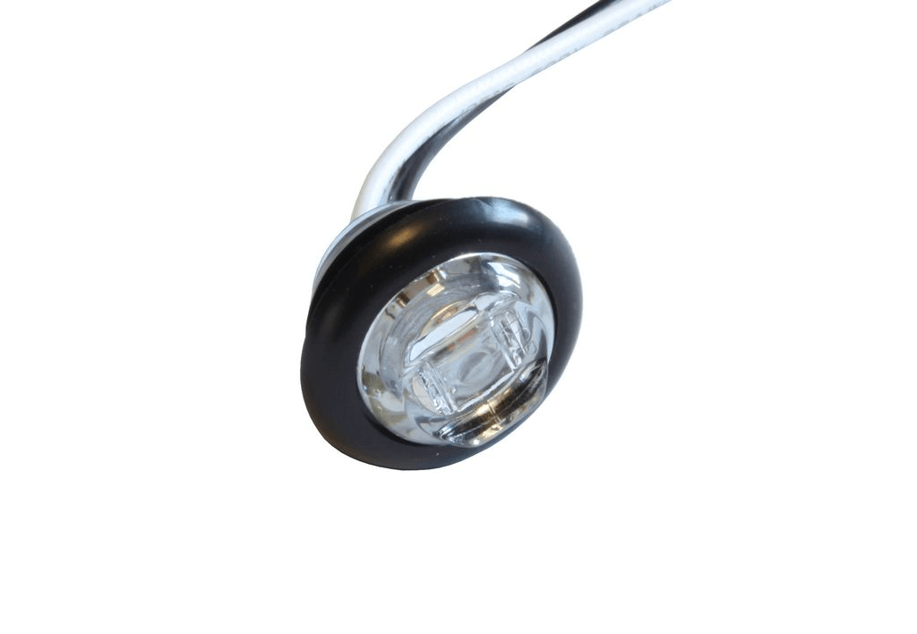 Luce ingombro frontale led 12V rotonda bianca Camper Caravan Motorhome