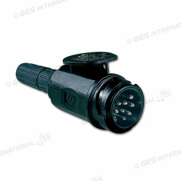 Spina 8 poli per connessione presa 13 poli Roulotte Rimorchio Carrello Caravan