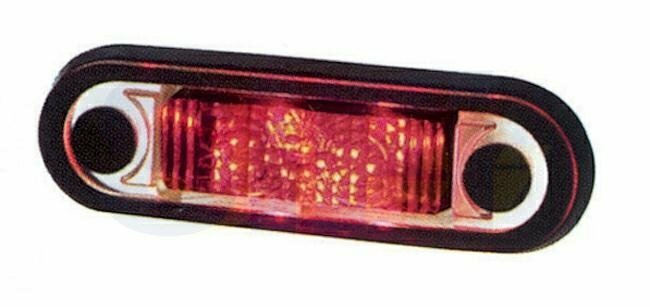 Luce posizione Led Rosso da incasso Posteriore Side marker Camper Laika