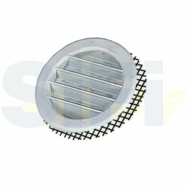 Areatore Griglia d.80 Bianca zanzariera Sportello Gavone Garage Camper