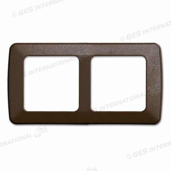 Cornice Marrone Doppia per Presa GalaXL Caravan Camper