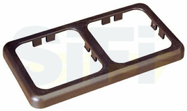 Cornice Marrone Doppia per Presa MAC 2P CBE Caravan Camper