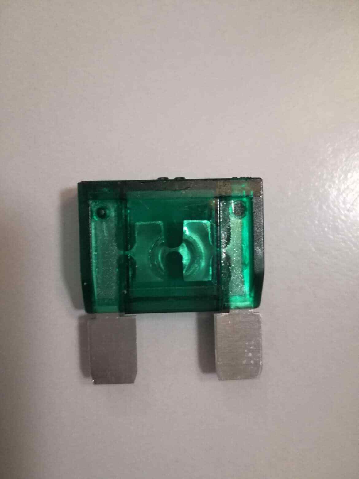 Kit 2 pz. Fusibile MAXIVAL bilama verde da 30A per Camper