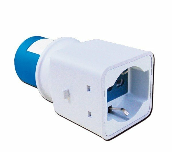 Adattatore Spina CEE Presa Bipasso Schuko Camper Caravan Campeggio