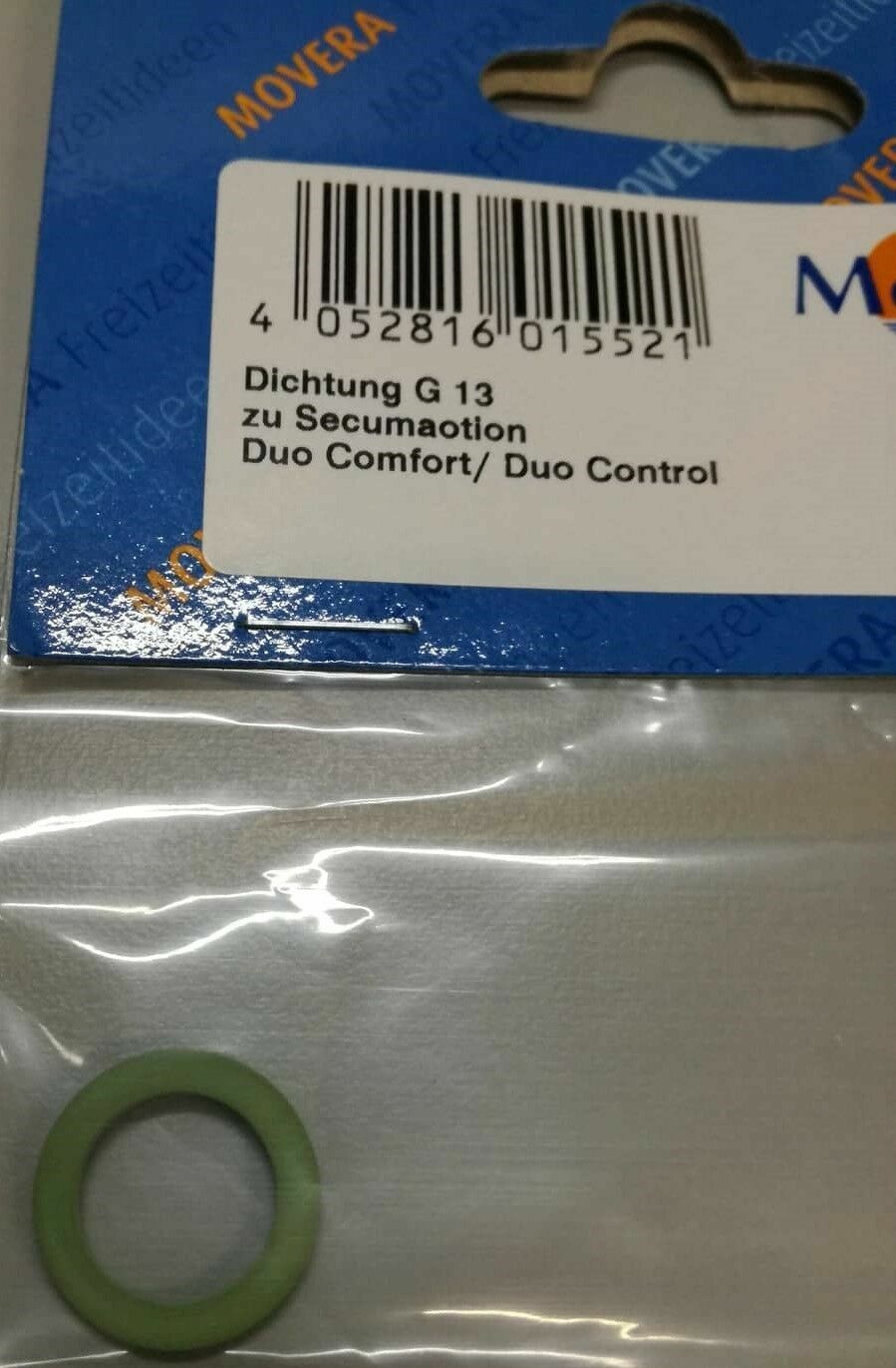 Guarnizione G13 per Tubo gas - la parte che arriva al regolatore Secumotion Duo Comfort Duo Control