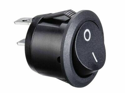 Interruttore Unipolare 10A 12 V Ø 20 mm 2 posizioni per Auto Camper
