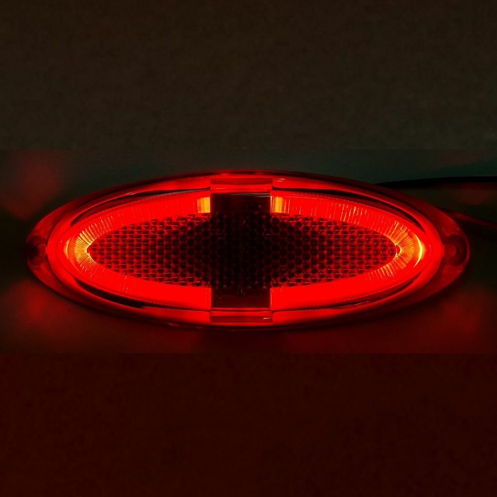 Luce Ingombro Posteriore Led Guida Luce 12V Rossa Camper