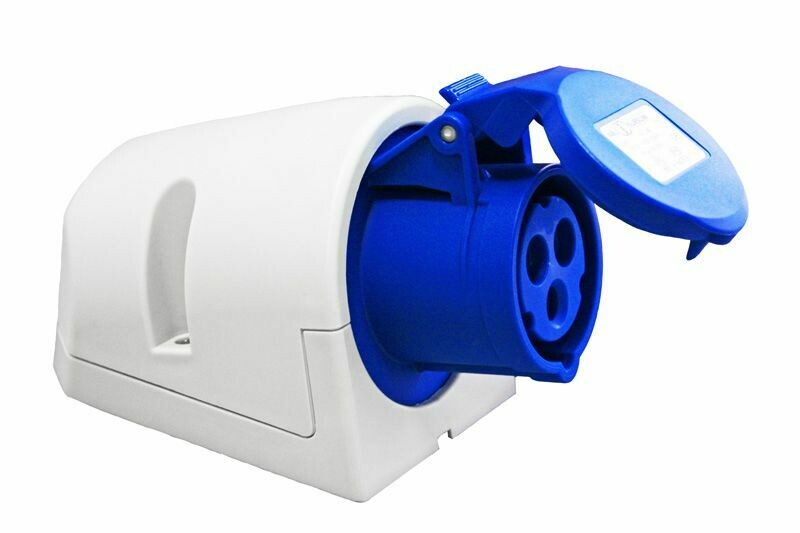 Presa Esterna CEE 230V blu IP44 Camper Caravan