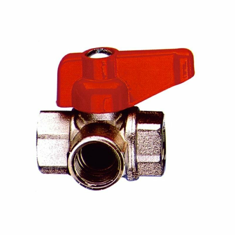 Valvola deviatrice a tre vie 3/8" 90� Serbatoio Acqua Camper