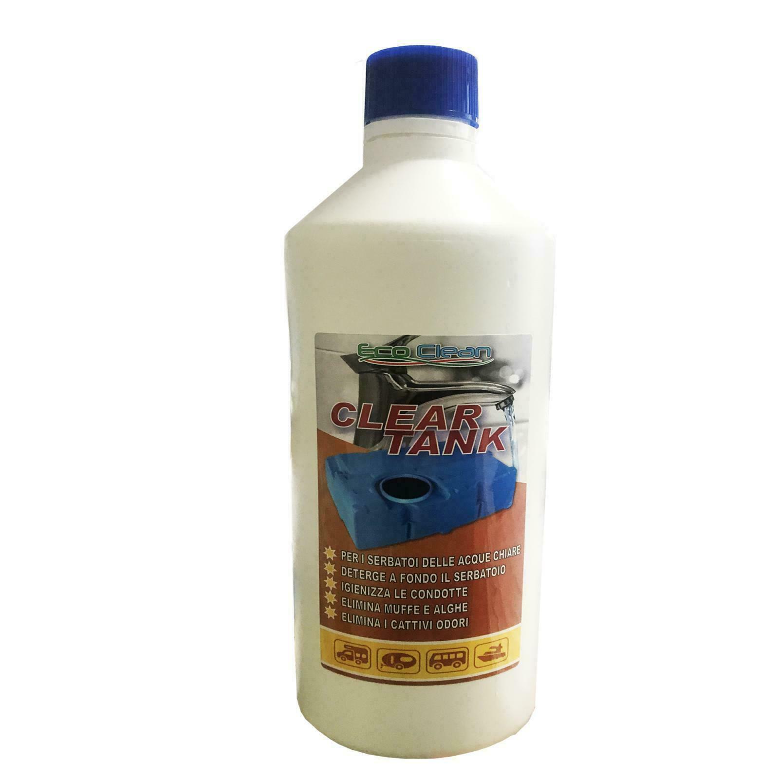Clear Tank Detergente acque chiare serbatoio camper elimina funghi alghe muffe