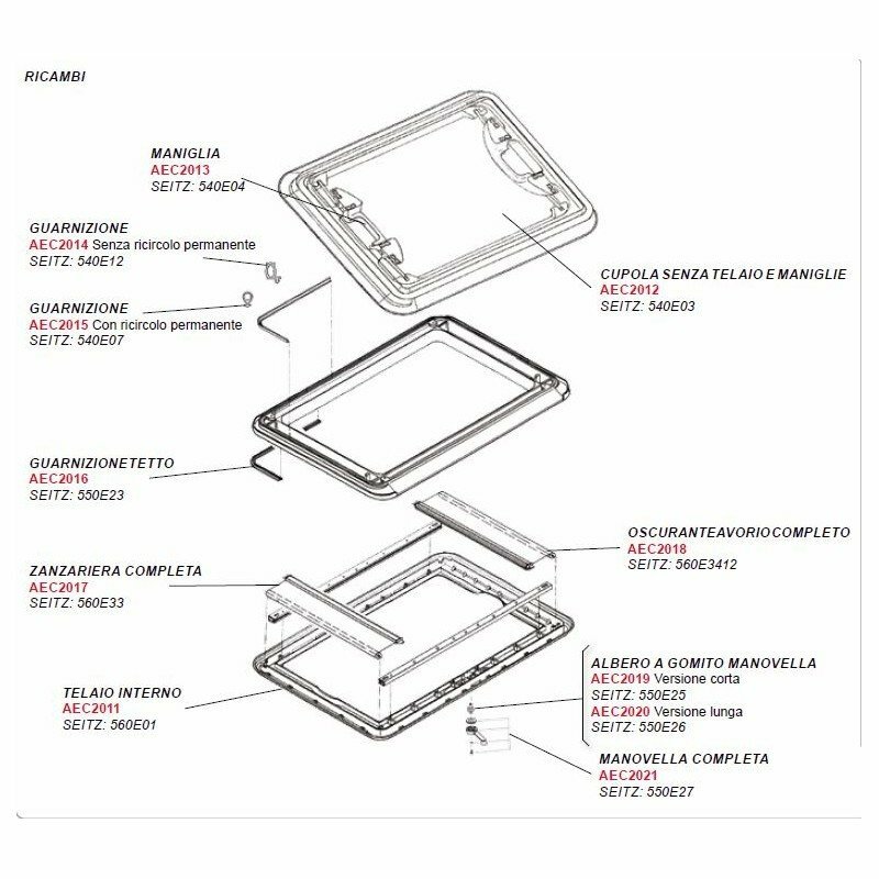 Rullo Zanzariera Completa Obl� Heki 1 Dometic